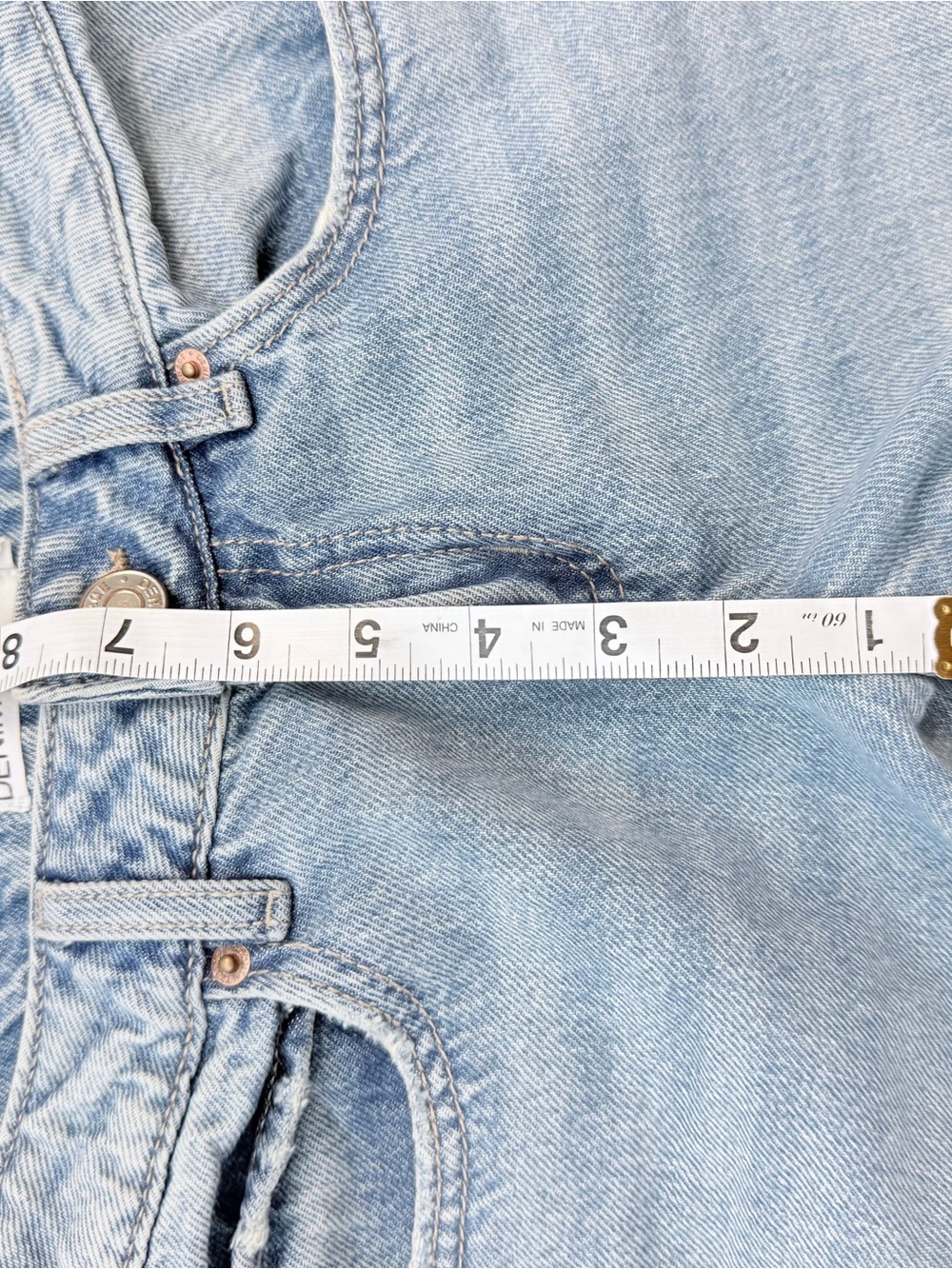 Garage Light Blue Low rise Wide Leg Jeans - Picture 7 of 8